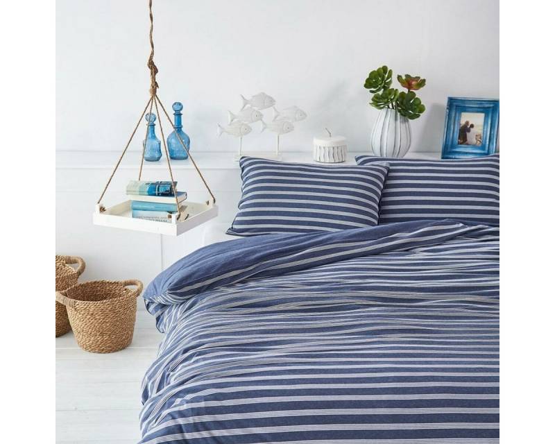 BETTWARENSHOP Bettwäsche Melangestreifen, Jersey, 2 teilig von BETTWARENSHOP