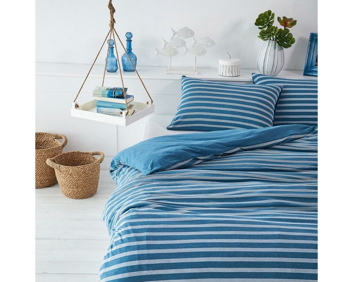 BETTWARENSHOP Bettwäsche Melangestreifen, Jersey, 2 teilig von BETTWARENSHOP