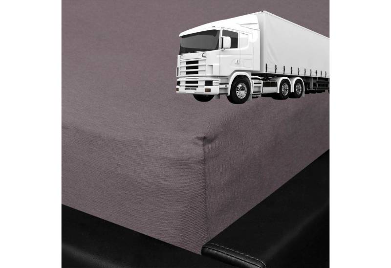 BETTWARENSHOP Spannbettlaken LKW Truck, Jersey, Gummizug: Rundumgummi, (1 Stück), für die Fernfahrer Schlafkabine von BETTWARENSHOP
