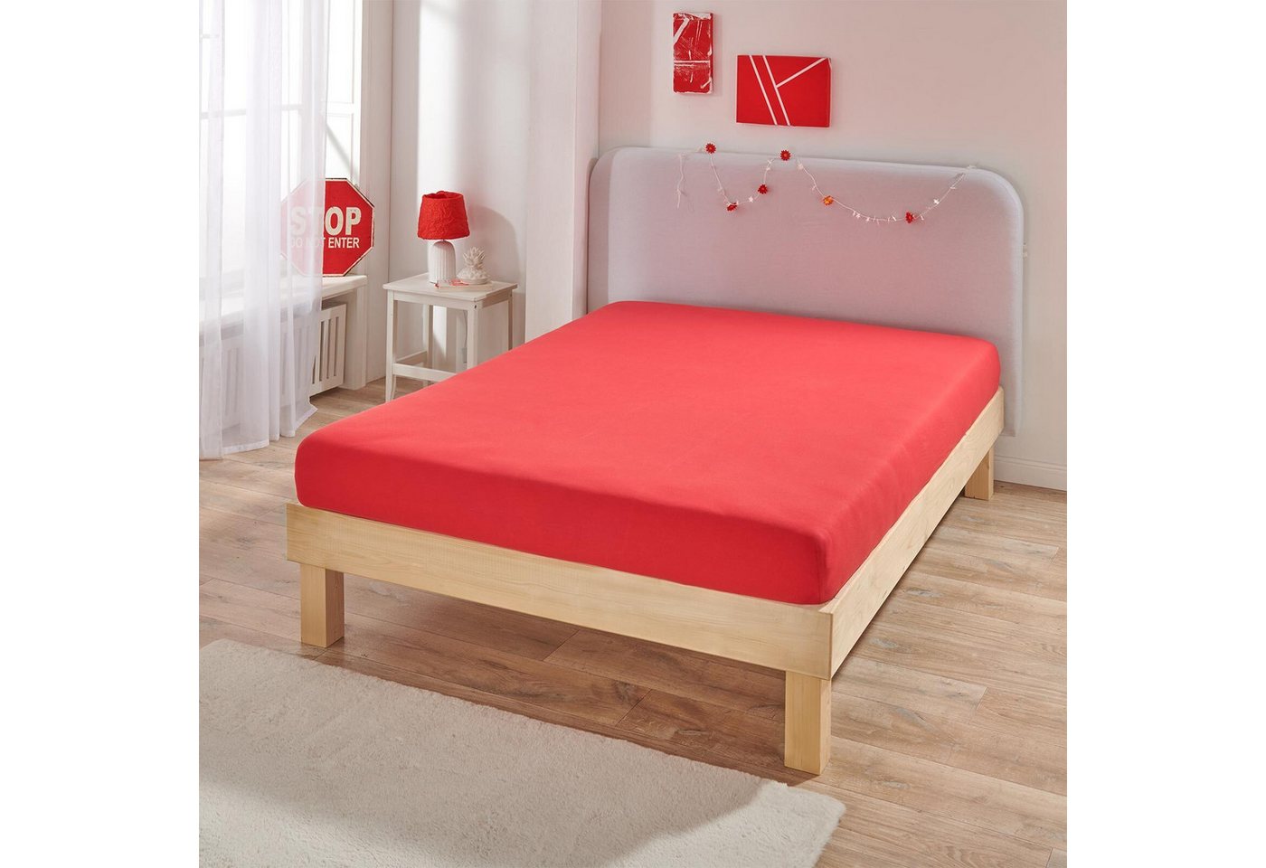 BETTWARENSHOP Spannbettlaken Multi-Stretch, Jersey, Gummizug: Rundumgummi, (1 Stück), sehr elastisch und formstabil von BETTWARENSHOP