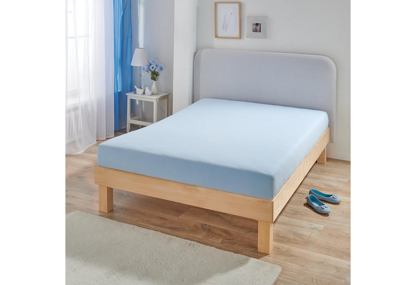 BETTWARENSHOP Spannbettlaken Multi-Stretch, Jersey, Gummizug: Rundumgummi, (1 Stück), sehr elastisch und formstabil von BETTWARENSHOP