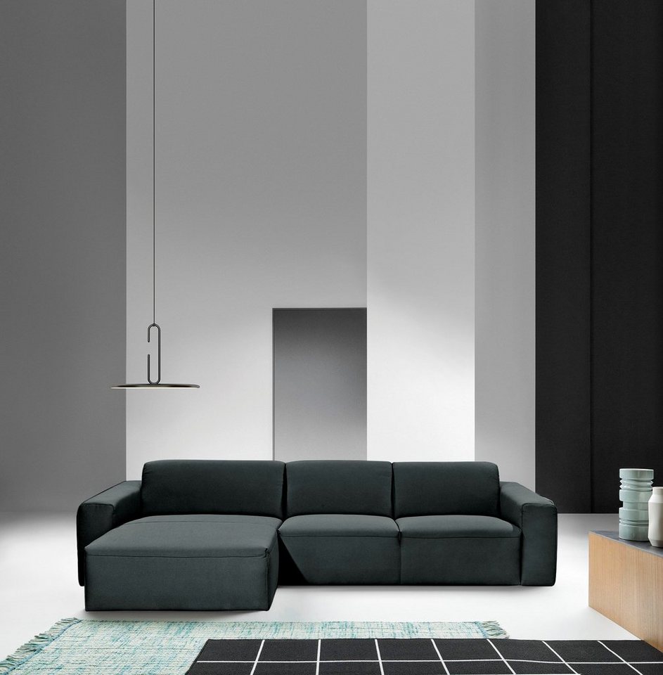 BETYPE Ecksofa Be True, L-Form, mit zeitlosem Design und tiefer Sitzfläche von BETYPE