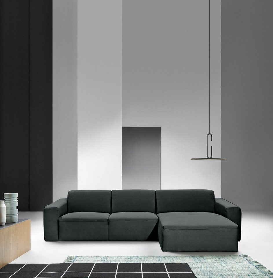 BETYPE Ecksofa Be True, L-Form, mit zeitlosem Design und tiefer Sitzfläche von BETYPE