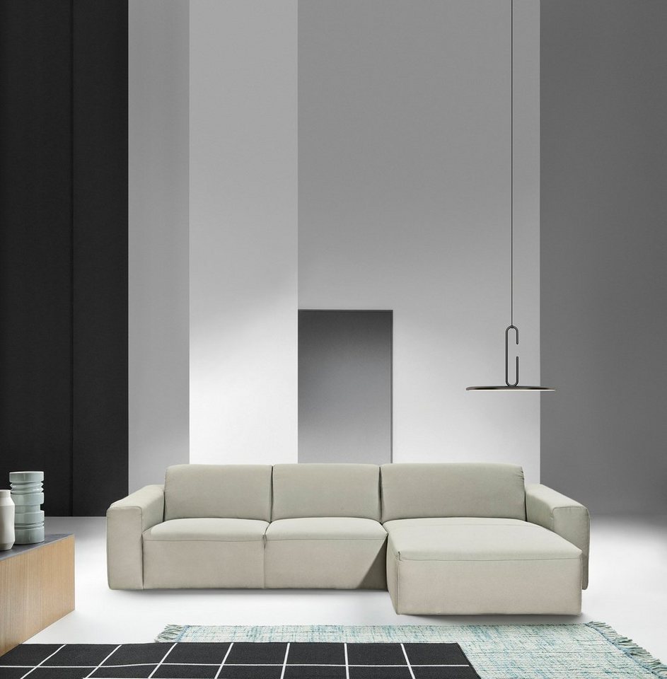 BETYPE Ecksofa Be True, L-Form, mit zeitlosem Design und tiefer Sitzfläche von BETYPE