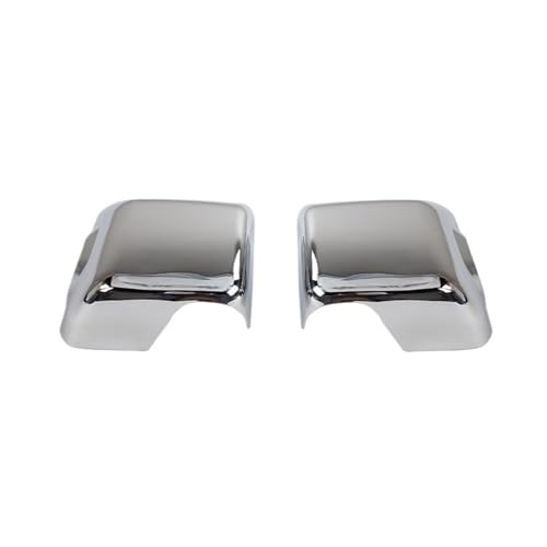 BEUAOCK Auto-Rückspiegelgehäuse mit Lichtdekorationsabdeckung, kompatibel mit Jeep Wrangler JL Gladiator JT 2018 2019 2020 2021 2022 2023 Up(Chrome) von BEUAOCK