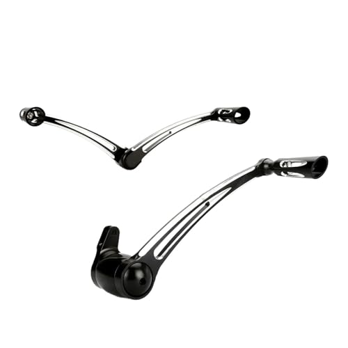 BEUAOCK Kompatibel mit Harley Road King Black Arm Schalthebel Edge Cut Flhr Electra Glide FLHT FLTR Street Glide FLHX ab 1997 (ab 14 Touring) von BEUAOCK