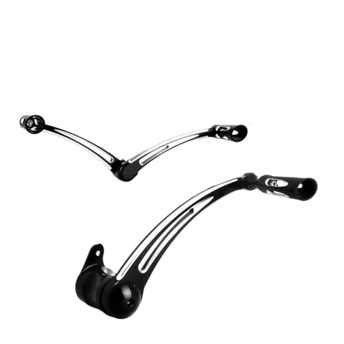 BEUAOCK Kompatibel mit schwarzen Schalthebeln Harley Road King Edge Cut FLHR Electra Glide FLHT FLTR Street Glide FLHX ab 1997 (97-07 Touring) von BEUAOCK