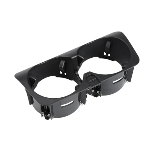 BEUAOCK Mittelkonsoleneinsatz mit Kohlefasermuster, Getränkehalter, kompatibel mit Mercedes CE-Klasse W205 W213 C180 C200 E260 E300(Black) von BEUAOCK