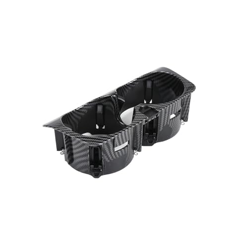 BEUAOCK Mittelkonsoleneinsatz mit Kohlefasermuster, Getränkehalter, kompatibel mit Mercedes CE-Klasse W205 W213 C180 C200 E260 E300(White) von BEUAOCK