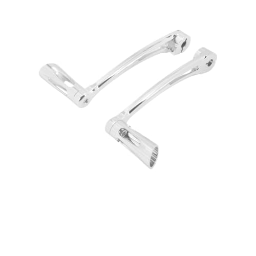 BEUAOCK Motorrad-Schalthebel, CNC, Chrom/Schwarz, kompatibel mit Harley Touring Road King FLTRX 88-up Softail FLSL Fatboy 86–17 (Chrom-Schalthebel) von BEUAOCK