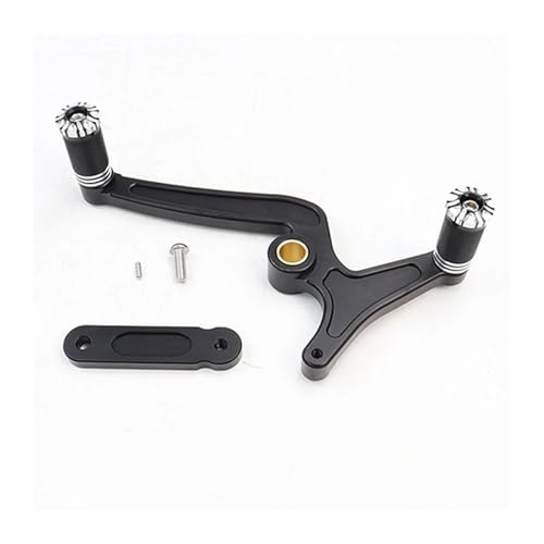 BEUAOCK Motorrad Schalthebel Schalthebel mit Spitze und Ferse CNC Aluminium Kompatibel mit Indian Scout Hussar Bobber Sixty 2015-2022 2023(A4-Black) von BEUAOCK
