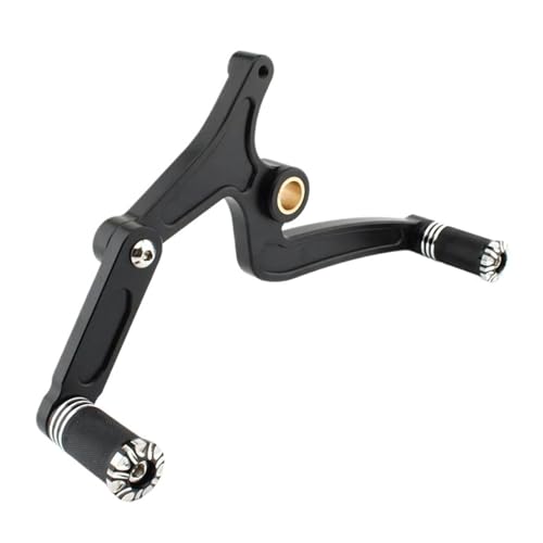 BEUAOCK Motorrad-Schalthebel für Ferse und Zehen, kompatibel mit indischen Pfadfindern Husar Bobber 2015–2022 (Schwarz A) von BEUAOCK