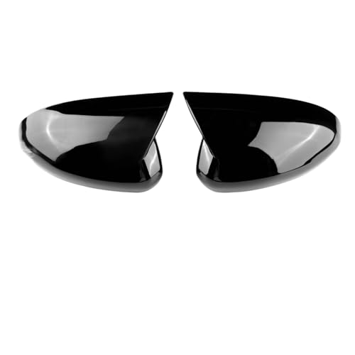 BEUAOCK Rückspiegelabdeckung Kompatibel mit Subaru BRZ Kompatibel mit Toyota GR86 2021 2022 2023 2024 2025 Carbonfaser ABS Glänzend Schwarze Rückspiegelkappe(Glossy Black) von BEUAOCK
