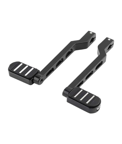 BEUAOCK Schalthebel für Ferse und Zehen, kompatibel mit Harley Softail FL Touring Road King Electra Tour Street Glide FLST FLT FLHT Trike 18–2023 (schwarz) von BEUAOCK