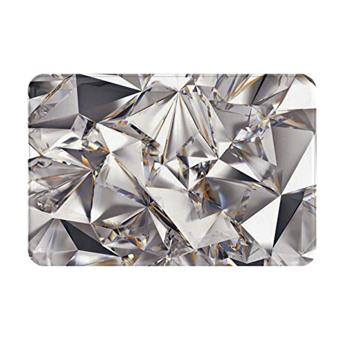 BEULSI Glitzer-Teppich mit abstraktem Diamant-Kristall-Muster, Eingangsbereich, dekorativ für drinnen und draußen, rutschfest, ultra-saugfähig, Badezimmerteppich BEULSI Glitzer-Teppich mit abstraktem Diamant-Kristall-Muster, Eingangsbereich, dekorativ für drinnen und draußen, rutschfest, ultra-saugfähig, Badezimmerteppich von BEULSI