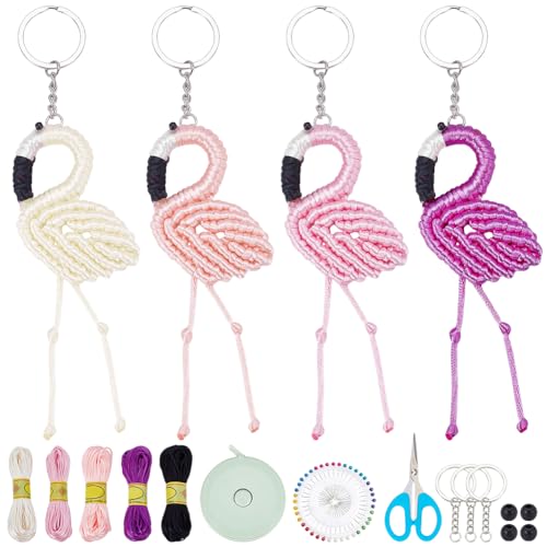 BEUNITONE Makramee-Flamingo-Set zum Selbermachen, Makramee-Kit für Anfänger, Makramee-Wandbehang-Set, DIY-Makramee-Kit mit Video-Tutorial Makramee-Hängedekoration, Boho, handgewebtes BEUNITONE Makramee-Flamingo-Set zum Selbermachen, Makramee-Kit für Anfänger, Makramee-Wandbehang-Set, DIY-Makramee-Kit mit Video-Tutorial Makramee-Hängedekoration, Boho, handgewebtes von BEUNITONE