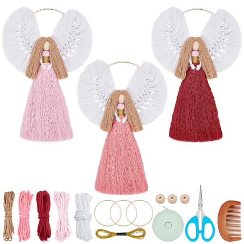 BEUNITONE Makramee Set Für Erwachsene Und Anfänger Mit Engel Boho Dekor - Anleitung Zum Aufhängen An Der Wand - Dekoration Für Zuhause BEUNITONE Makramee Set Für Erwachsene Und Anfänger Mit Engel Boho Dekor - Anleitung Zum Aufhängen An Der Wand - Dekoration Für Zuhause von BEUNITONE