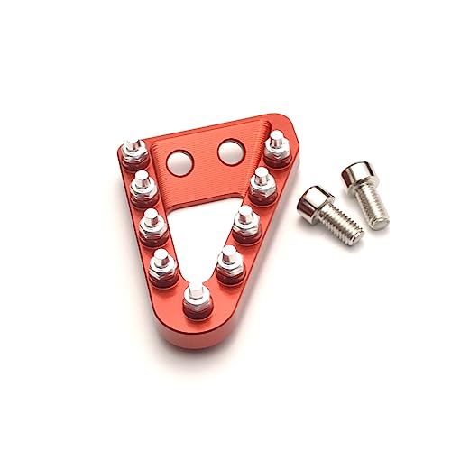 BEUTEE Hinteres Bremspedal Schritt Spitzenplatte Kompatibel mit SX SXF EXC EXCF XCW XCFW XC XCF Kompatibel mit 125 150 250 350 450 2016-2022 2020 (Farbe: Rot, Größe: 7) von BEUTEE
