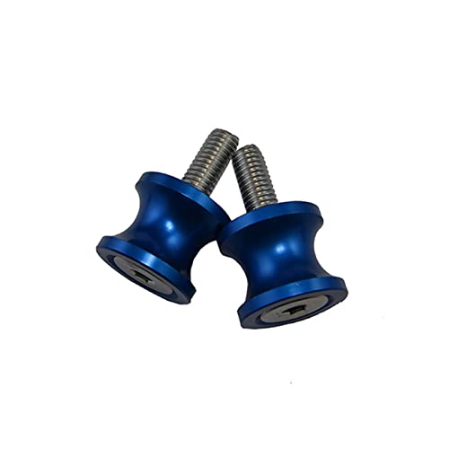 BEUTEE Motorrad 10 mm 6 mm 8 mm CNC Schwinge Spule Slider Stand Schrauben (Farbe: 10 mm blaue Spulen, Größe: 7) von BEUTEE