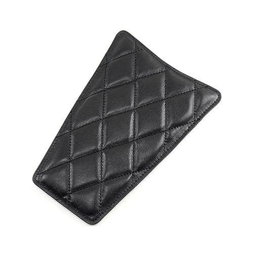 Motorrad Tankpad Motorrad Tank Aufkleber Retro Motorrad Tank Schutz Vintage Dekoration Für Cafe Für Racer Moto Tank Pad Leder Zubehör Stil Tankschutz (Farbe : Black Middle) von BEUTEE