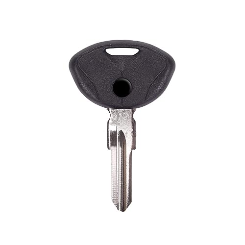Schlüsselrohling Motorrad Ersatz für ungeschnittene Schlüssel kompatibel mit C650GT C600 SPORT C1-200 C1 C650 GT C 600 (Color : 1PCS Black, Size : 7) von BEUTEE