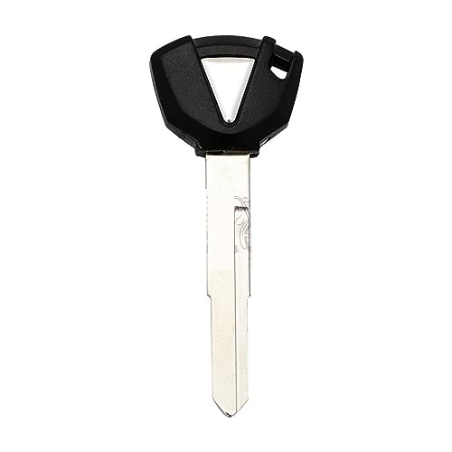 Schlüsselrohling für Motorrad, ungeschliffene Klinge, kompatibel mit ZZR250 400 600 1100 1200 W800 Ninja 400R ZXR400 ER-6F ER-6N ZX-6R 636 ZX-9R ZX-10R (Color : Black, Size : 7) von BEUTEE