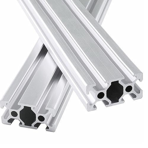 BEVDICNC 2040 600mm Aluminium Extrusion Profil T Typ 2 Stück Silber Europäischer Standard Eloxierte Linearschiene Aluminiumprofilextrusion für DIY 3D-Drucker und CNC-Maschinen von BEVDICNC