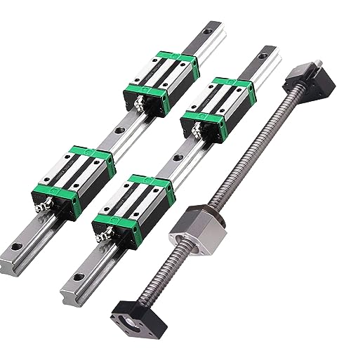 BEVDICNC HGR20 1000mm Linearschiene 2 Stück Linearführung mit 4 Stück HGH20CA Schlittenschieberblock 1 Stück SFU1605 1000mm Kugelgewinde Set für DIY CNC Fräser Drehmaschinen Fräsen BEVDICNC HGR20 1000mm Linearschiene 2 Stück Linearführung mit 4 Stück HGH20CA Schlittenschieberblock 1 Stück SFU1605 1000mm Kugelgewinde Set für DIY CNC Fräser Drehmaschinen Fräsen von BEVDICNC