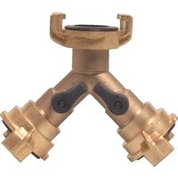 Mega - bevo Y-Stück Schnellkupplung Messing Schlauchgröße 9,5-38 mm Hahnabsperrung - 420535 Mega - bevo Y-Stück Schnellkupplung Messing Schlauchgröße 9,5-38 mm Hahnabsperrung - 420535 von Mega