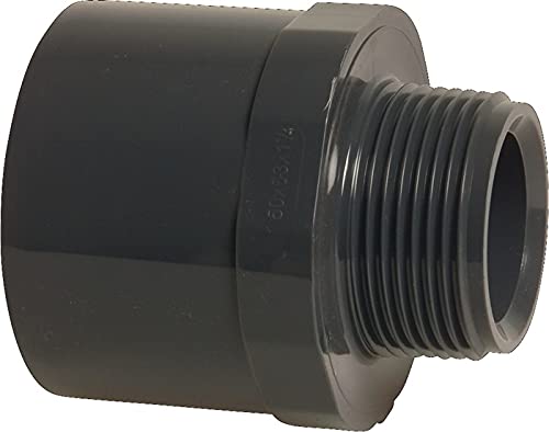 Liquipipe GmbH PVC Übergangsnippel Muffe Klebemuffe x Außengewinde 1" 32mm grau Klebemuffe x Außengewinde Nippel PVC-U Liquipipe GmbH PVC Übergangsnippel Muffe Klebemuffe x Außengewinde 1" 32mm grau Klebemuffe x Außengewinde Nippel PVC-U von BEVO