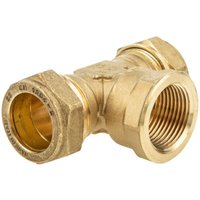 Bevo - MS-Klemmringverbinder, T-Stück mit ig mittig - Verschraubung 22 x 3/4 x 22 mm von BEVO