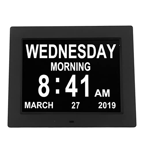 10 Zoll Digitalkalender Wecker Tagesuhr für Senioren, Demenz Uhr mit 5 Benutzerdefinierten Alarmen, 3 Medikamentenerinnerungen, Automatisch Dimmende Große Digitaluhr Geschenk, von Bewinner