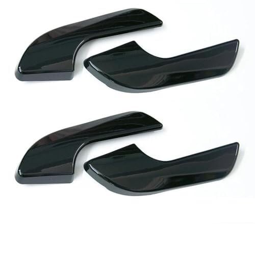 BEYEPZNZCK Auto Innengriffabdeckung Für Alfa Für Romeo Für Giulietta Türinnengriff Schutzhülle Dekoration Aufkleber Innenzubehör(‎Black-4pcs) von BEYEPZNZCK