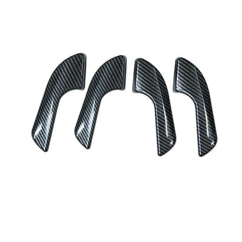 BEYEPZNZCK Auto Innengriffabdeckung Für Alfa Für Romeo Für Giulietta Türinnengriff Schutzhülle Dekoration Aufkleber Innenzubehör(‎Carbon Style-4pcs) von BEYEPZNZCK