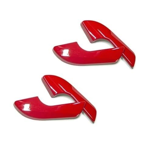 BEYEPZNZCK Auto Innengriffabdeckung Für Alfa Für Romeo Für Giulietta Türinnengriff Schutzhülle Dekoration Aufkleber Innenzubehör(‎Red-4pcs) von BEYEPZNZCK