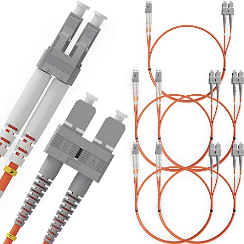 BEYONDTECH LWL Patchkabel LC SC OM1 - Glasfaser Multimode Duplex (2 Meter) UPC/UPC - 62.5/125 (LSZH) von BEYONDTECH