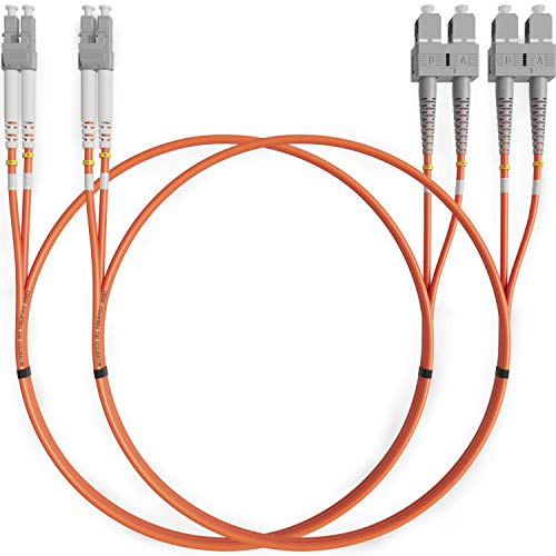 BEYONDTECH LWL Patchkabel LC SC OM2 - Glasfaser Multimode Duplex (5 Meter) UPC/UPC - 50/125 (LSZH) von BEYONDTECH