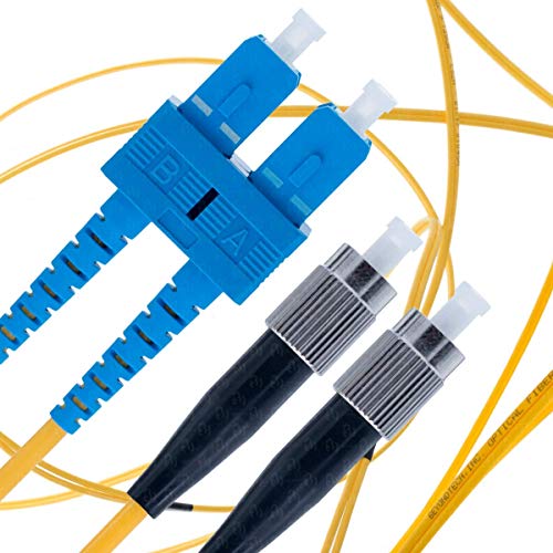 BEYONDTECH LWL Patchkabel SC FC OS2 - Glasfaser Singlemode Duplex (5 Meter) UPC/UPC - 9/125 (LSZH) von BEYONDTECH