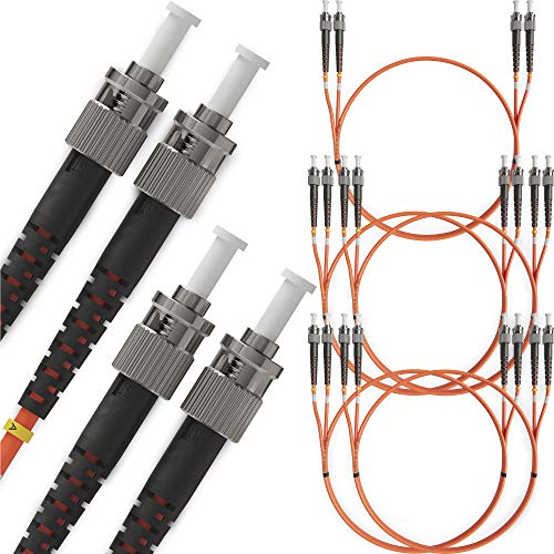 BEYONDTECH LWL Patchkabel ST ST OM2 - Glasfaser Multimode Duplex (1 Meter) UPC/UPC - 50/125 (LSZH) von BEYONDTECH