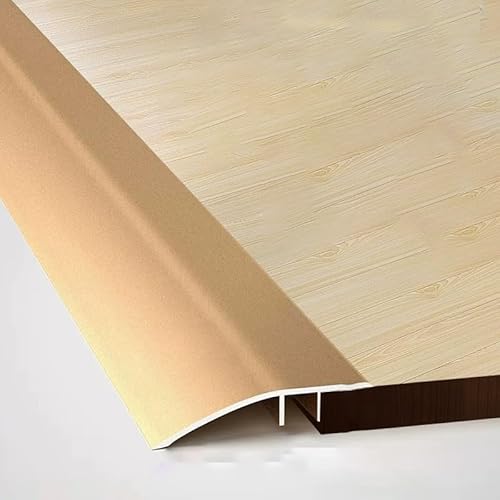 Bodenübergangsleiste, 36-Zoll-Schwellenschwellen-Aluminiumschwellenrampen for Türöffnungen, Spaltabdeckungsleisten for Höhen zwischen 0,3 und,6 Zoll(Gold,W4.2cm(1.7in)) von BEZEOVDWJ