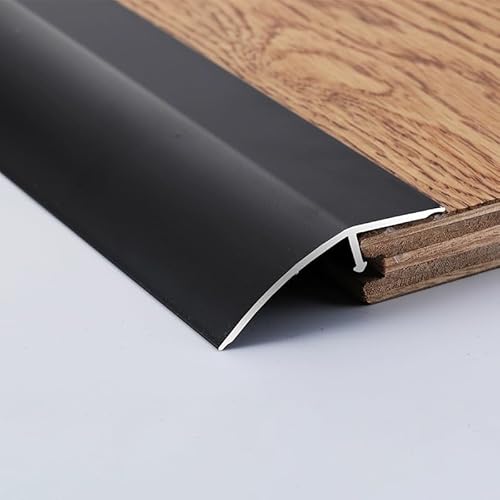 Bodenübergangsleiste, Schwellenaluminium 36'' Rampen for Türen, Teppich, Eingangstür, Rollstuhl, einfach zu installieren(Black,W5.2cm(2in)) von BEZEOVDWJ