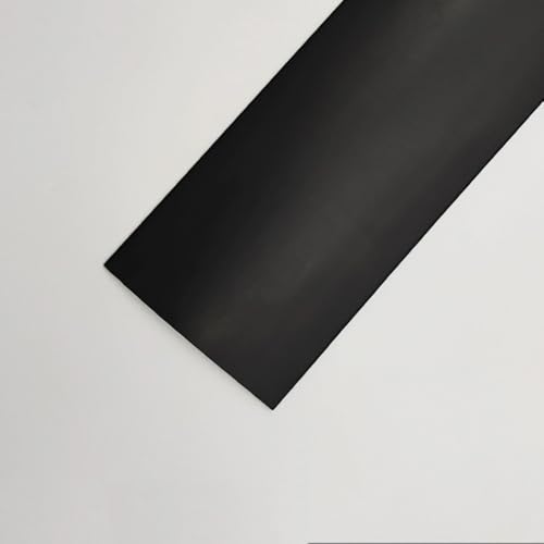 Bodenübergangsleiste, flache Trennwand, 100 cm selbstklebender Teppich, zuschneidbare PVC-Kantenleiste, einfache Installation(Black,W 40mm) von BEZEOVDWJ