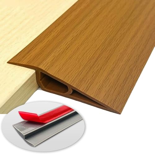 Bodenübergangsstreifen, Gummischwelle, 39-Zoll-Teppich, selbstklebende Abdeckung for Rampenhöhe 15 mm 20(Brown,H 15mm) von BEZEOVDWJ