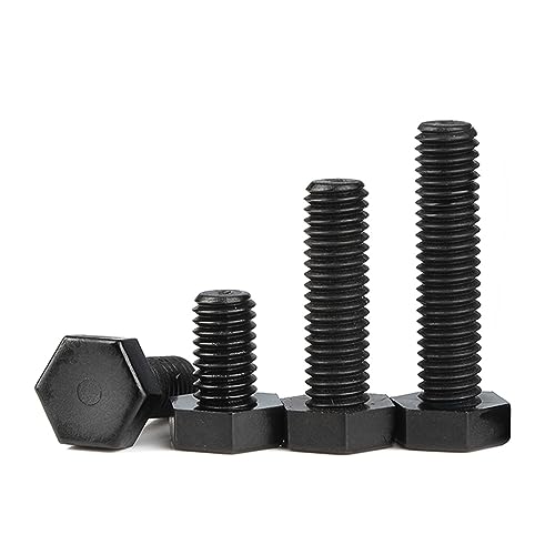 Bolzen, 10–50 Stück schwarz/weiße Nylon-Außensechskantschrauben, Kunststoff-Sechskantschrauben M3 M4 M5 M6 M8 for Wärme-/Stromisolierung (schwarz, 25 mm_M8)(Black,10MM-M3 (50PCS)) von BEZEOVDWJ