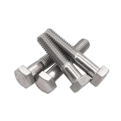 Bolzen, 4–20 Stück M6 M8 M10 Sechskantschrauben mit Teilgewinde, 304 Edelstahlschraube, Halbgewinde(M6x80 10PCS) von BEZEOVDWJ