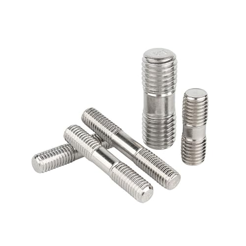 Bolzen, 5–10 Stück GB901 Setup-Bolzen 304 Edelstahl Doppelendbolzen Gewindestange M3 M4 M5 M6(40mm,M6 5Pcs) von BEZEOVDWJ