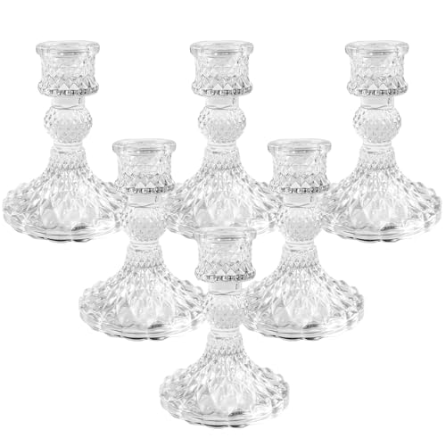 BEZURA Kristall Kerzenhalter für Kerzenständer Kegel Glas Kerzenhalter für Hochzeit Party von BEZURA