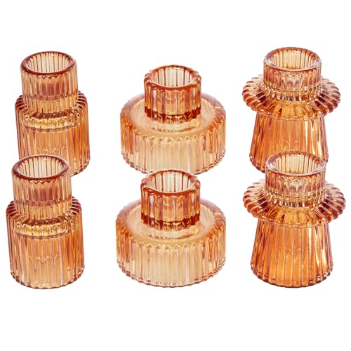 BEZURA Teelichthalter, konischer Kerzenhalter aus Glas, Votivkerzenhalter, Kerzenhalter für Tischdekoration, Hochzeitsessen BEZURA Teelichthalter, konischer Kerzenhalter aus Glas, Votivkerzenhalter, Kerzenhalter für Tischdekoration, Hochzeitsessen von BEZURA