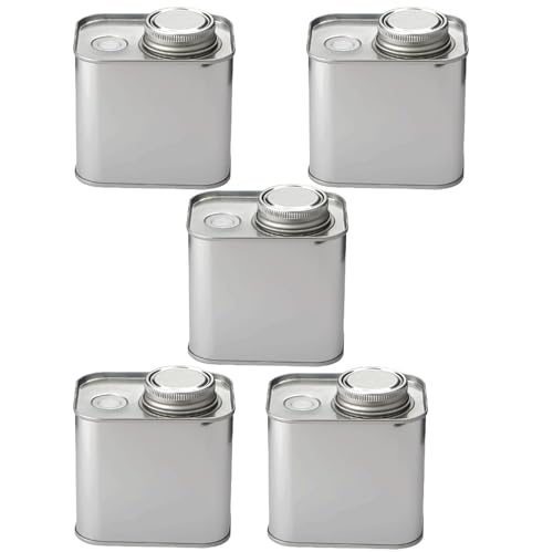 BFBHZY 5 Stück Weißblech-Aufbewahrungsdosen für Kaffeebohnen, Silberne Teedosen, Reise-Lebensmittelbehälter, Süßigkeiten-Boxen mit Deckel, Mehlbehälter Vorratsdosen BFBHZY 5 Stück Weißblech-Aufbewahrungsdosen für Kaffeebohnen, Silberne Teedosen, Reise-Lebensmittelbehälter, Süßigkeiten-Boxen mit Deckel, Mehlbehälter Vorratsdosen von BFBhzy