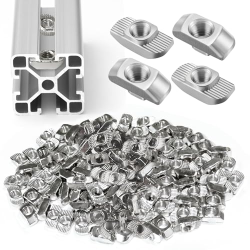 100 Stück Nutensteine M6 Nut 8,Kohlenstoffstahl T-Nut Schiene Hammerkopfschrauben,Nutenstein für 30-Serie Aluminiumprofil,für Aluminiumprofil Extrusionsschlitz 100 Stück Nutensteine M6 Nut 8,Kohlenstoffstahl T-Nut Schiene Hammerkopfschrauben,Nutenstein für 30-Serie Aluminiumprofil,für Aluminiumprofil Extrusionsschlitz von BFBYTAY
